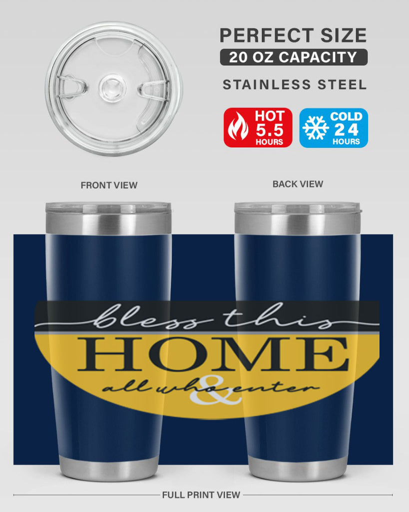 Bless this Home and all57#- spring- Tumbler