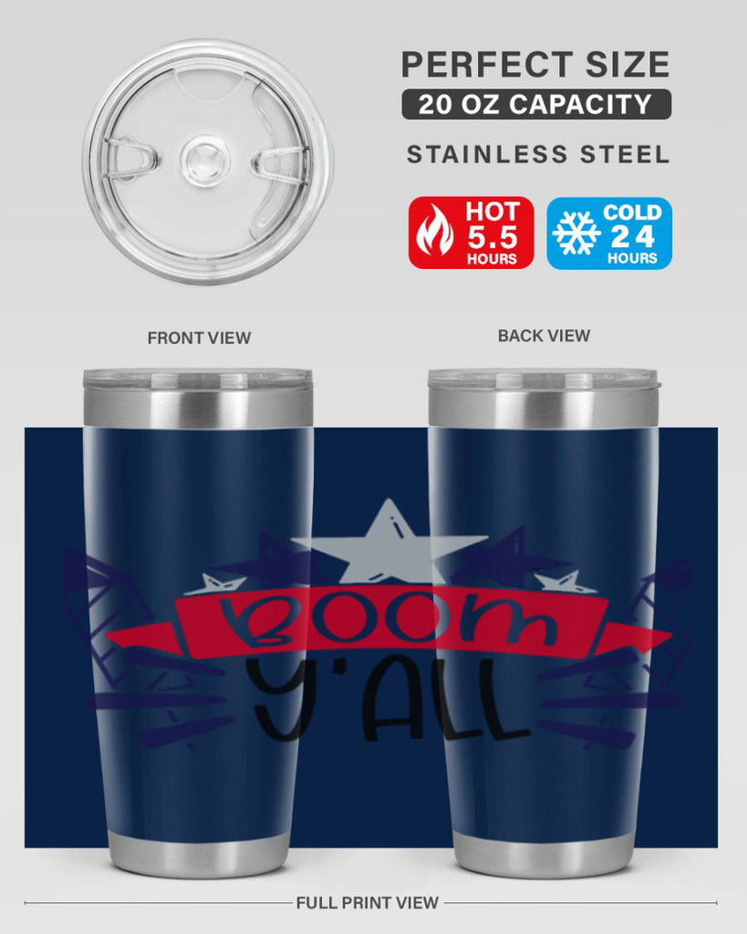 Boom Yall Style 146#- Fourt Of July- Tumbler