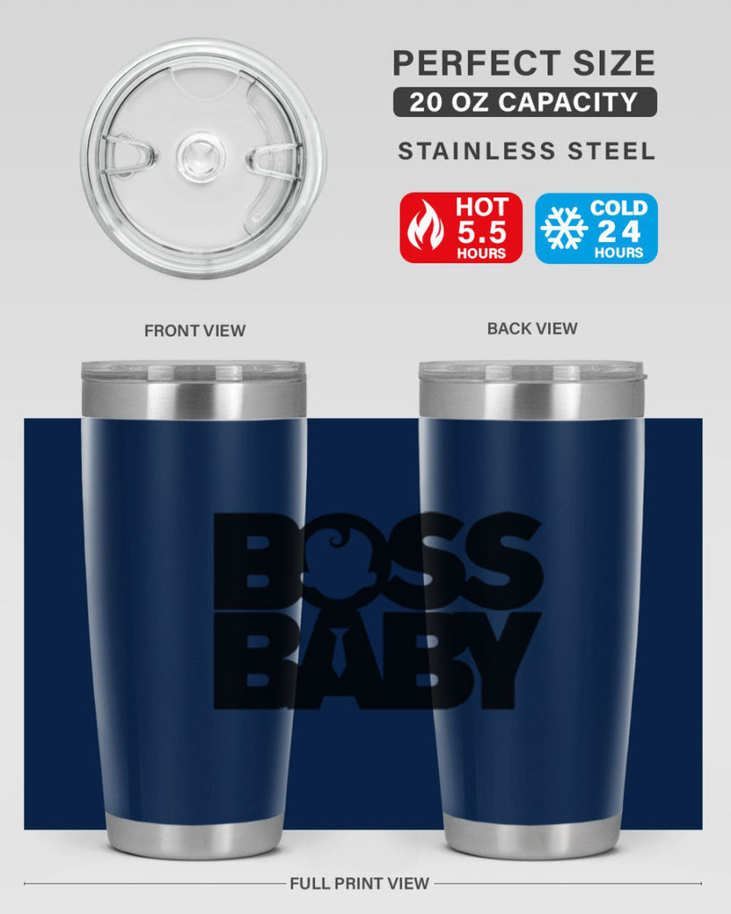 Boss Baby On Board 1#- black words phrases- Cotton Tank