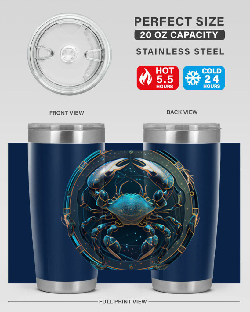 Cancer 147#- zodiac- Tumbler