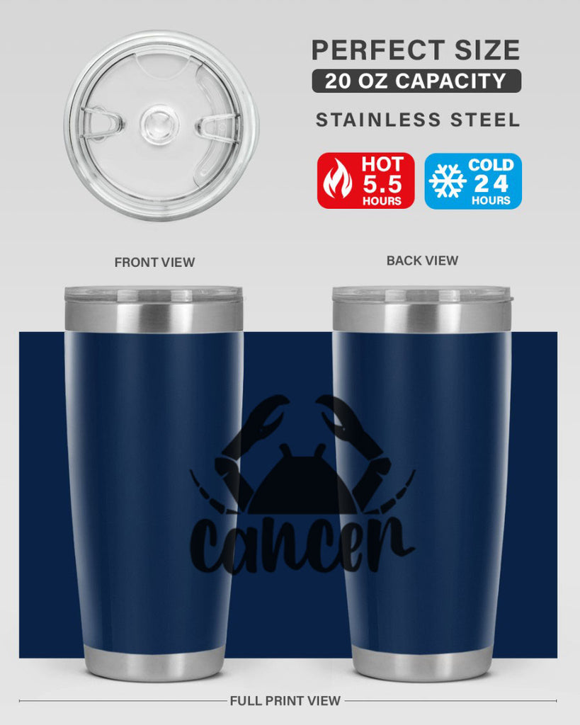 Cancer 156#- zodiac- Tumbler