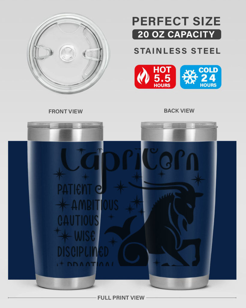 Capricorn 182#- zodiac- Tumbler