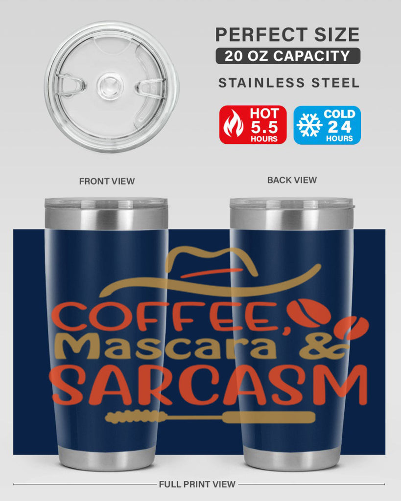 Coffee Mascara Sarcasm 21#- fashion- Cotton Tank