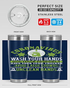 Coronavirus Wash Your Hands Use Style 1#- corona virus- Tumbler