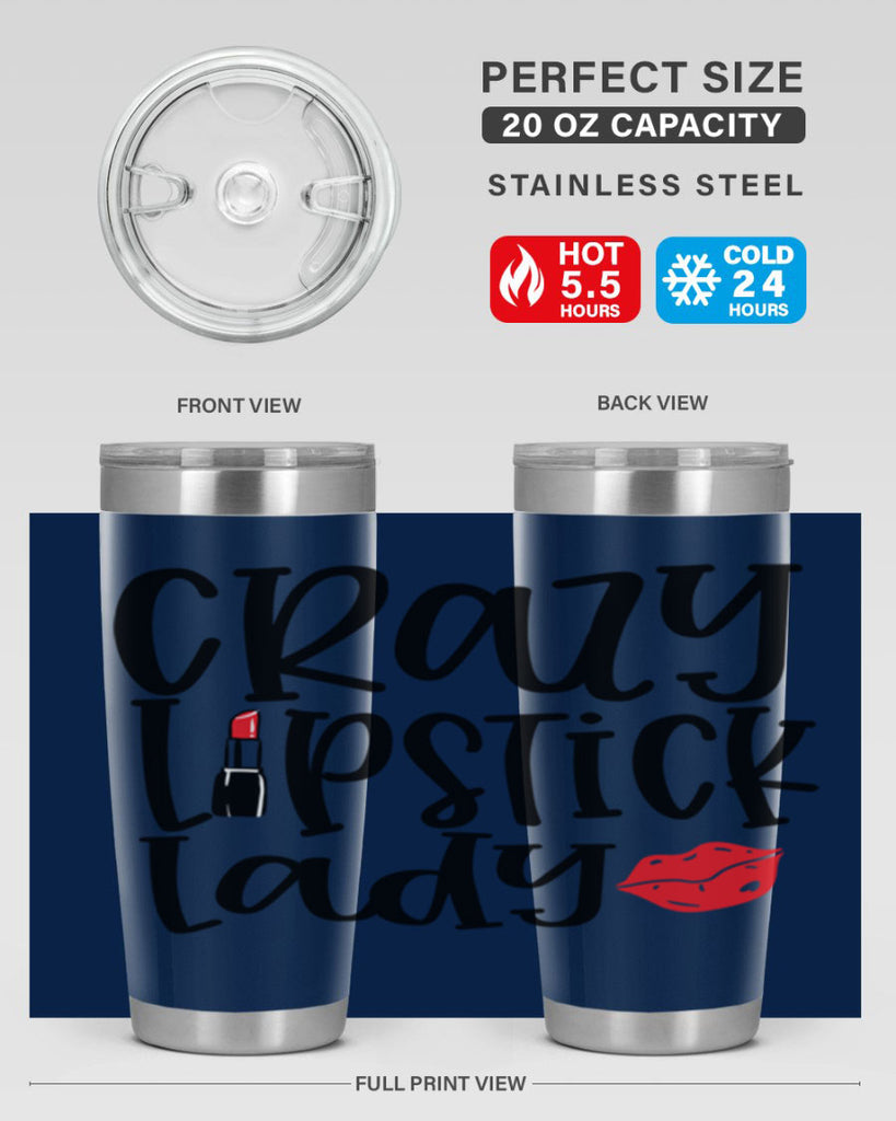 Crazy Lipstick Lady Style 240#- make up- Tumbler