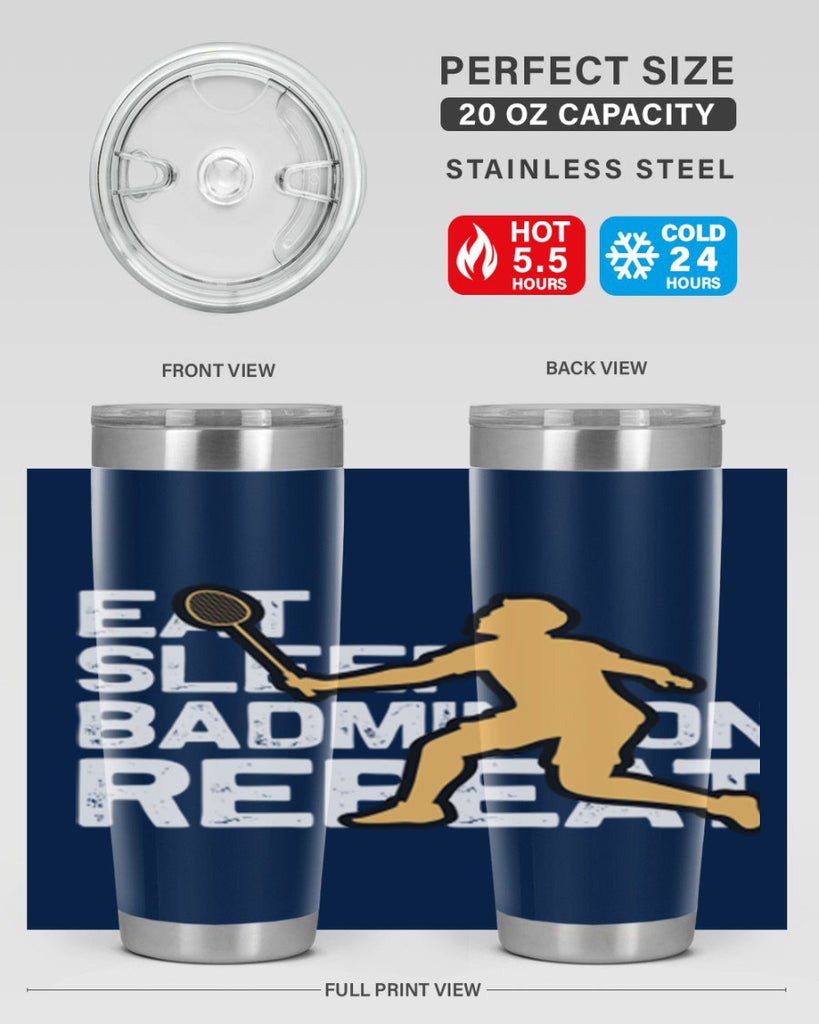 Eat 1286#- badminton- Tumbler