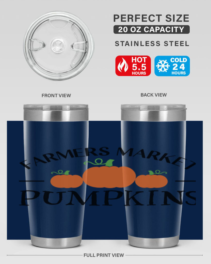 Farmers Market Pumpkins 178#- fall- Tumbler