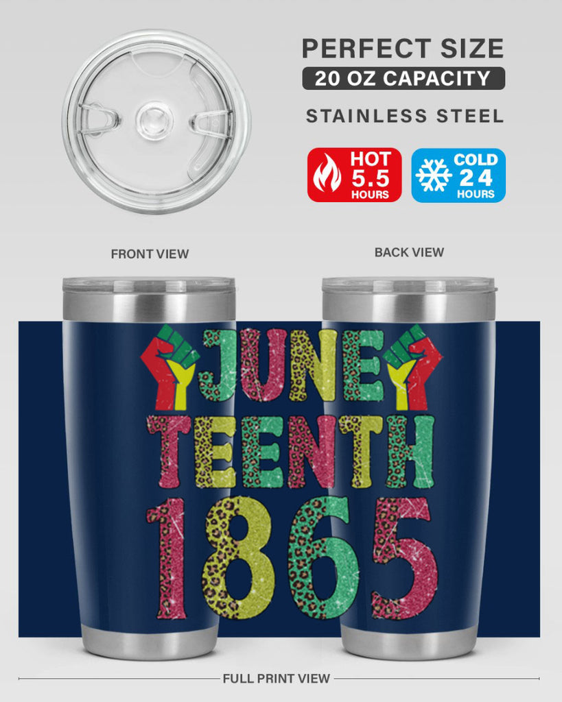 Fist Juneteenth Since 1865 Design Png 10#- Juneteenth- tumbler