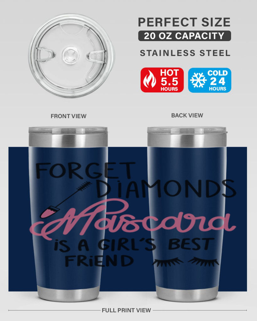 Forget Diamonds Mascara is a Girls Best Friend Style 100#- make up- Tumbler