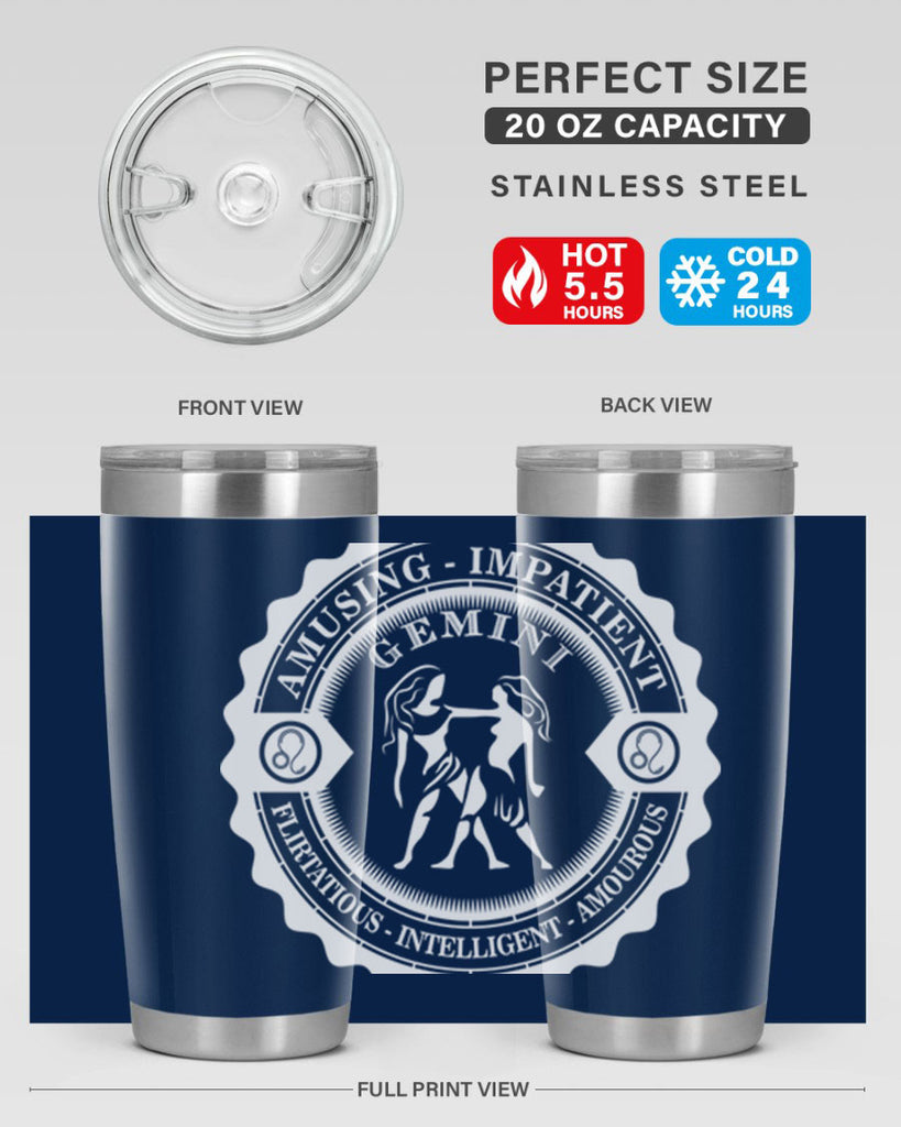 Gemini 12#- zodiac- Tumbler