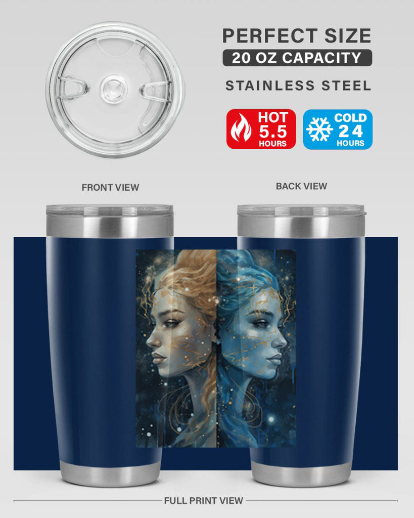 Gemini 56#- zodiac- Tumbler
