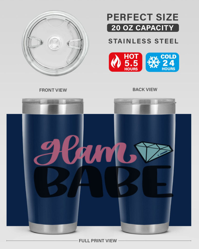 Glam Babe Style 98#- make up- Tumbler