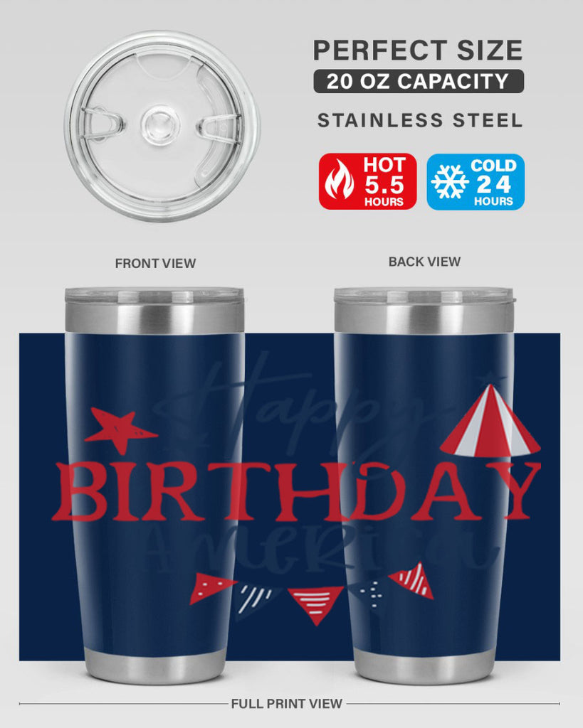 Happy Birthday america Style 30#- Fourt Of July- Tumbler