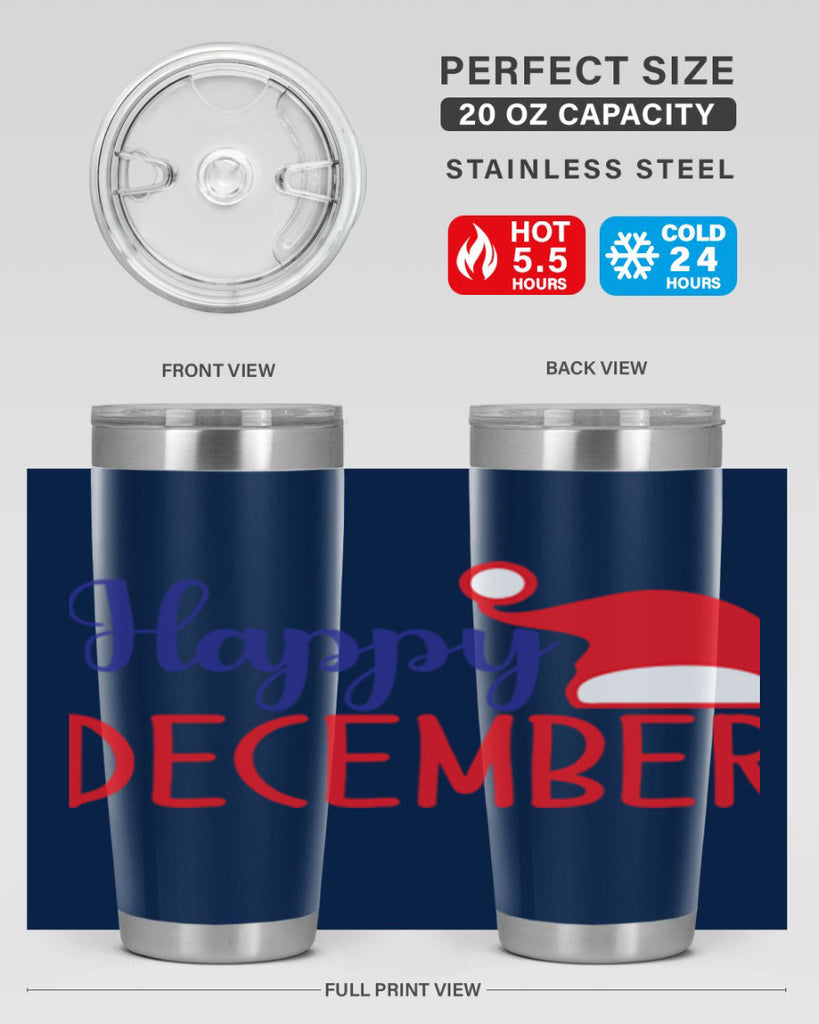 Happy December 135#- winter- Tumbler
