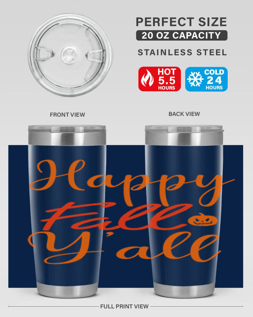 Happy Fall Yall Design 233#- fall- Tumbler