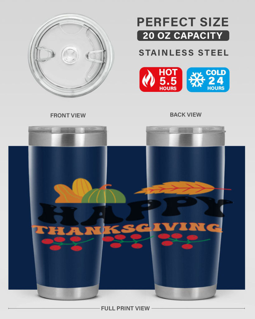 Happy Thanksgiving 251#- fall- Tumbler