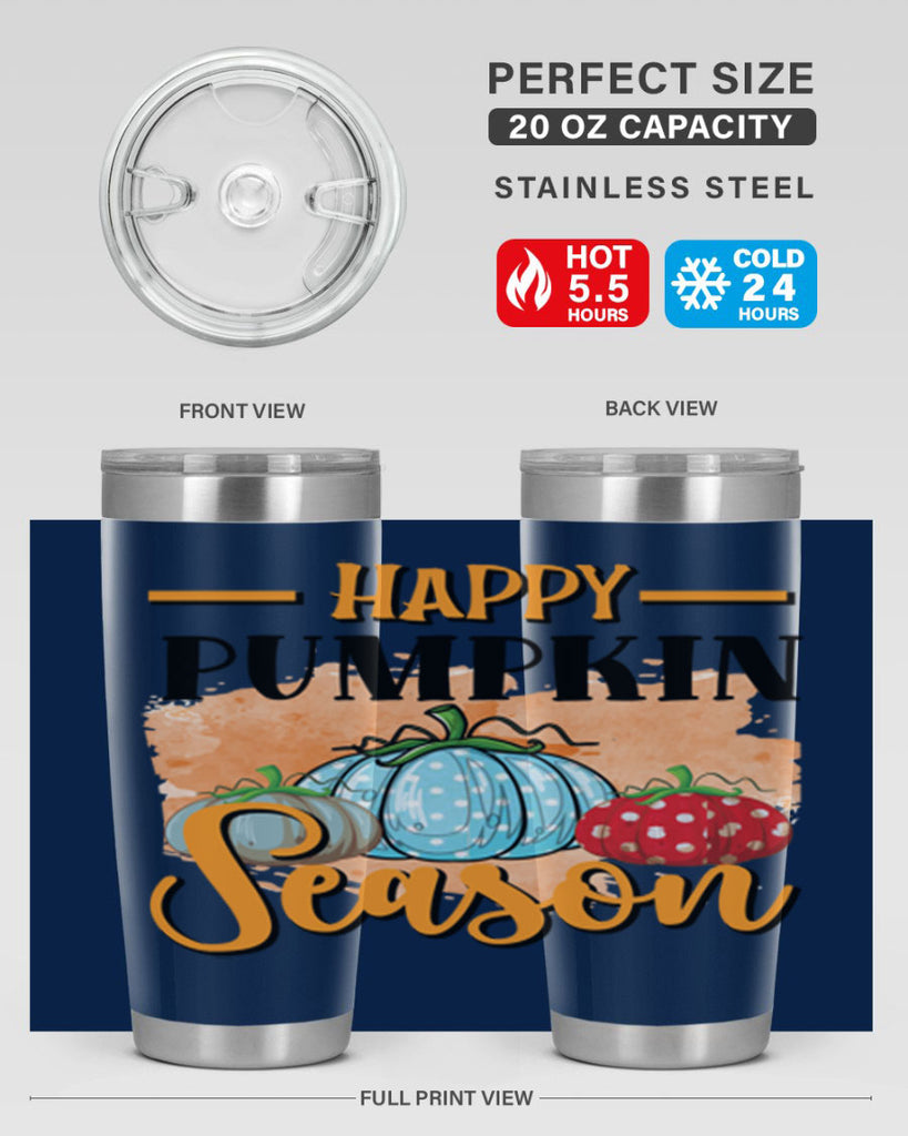 Happy pumpkin season 240#- fall- Tumbler