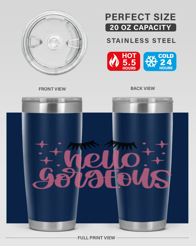 Hello Gorgeous Style 89#- make up- Tumbler