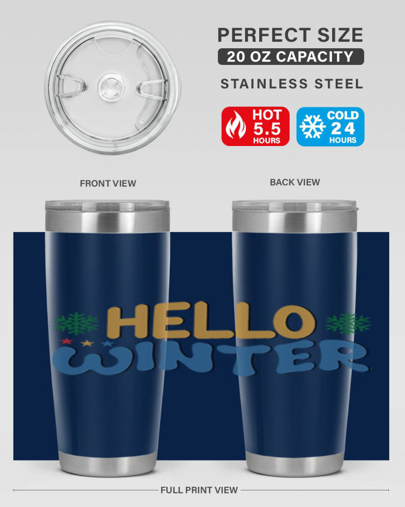 Hello Winter 181#- winter- Tumbler