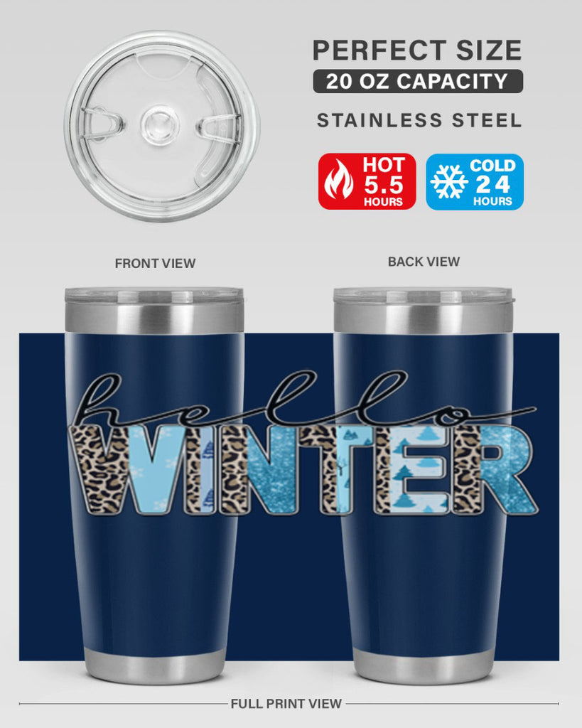 Hello Winter 189#- winter- Tumbler