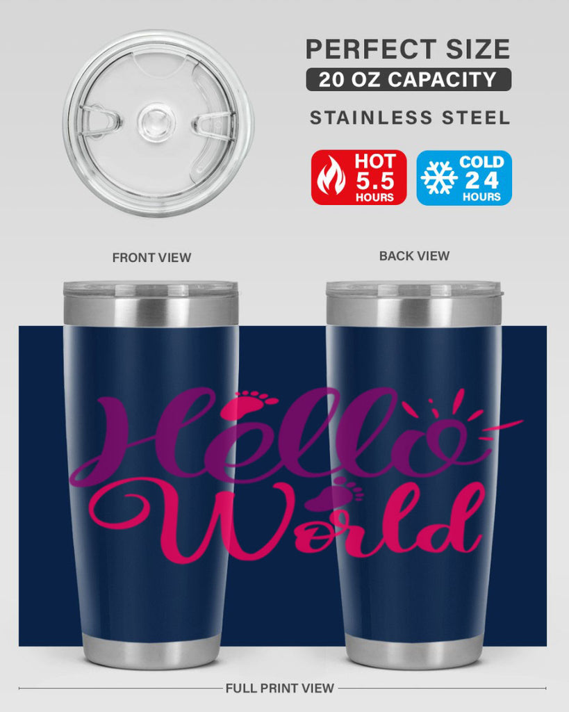 Hello World Style 260#- baby- tumbler