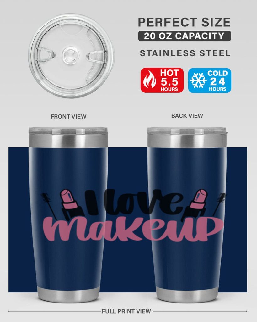 I Love Makeup Style 80#- make up- Tumbler
