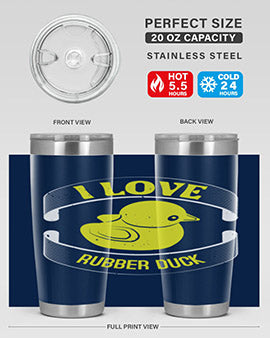 I Love Rubber duck Style 41#- duck- Tumbler