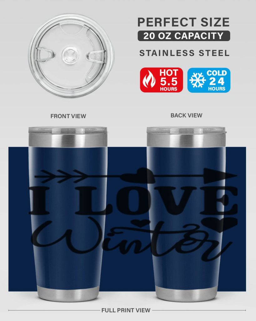 I Love Winter 227#- winter- Tumbler