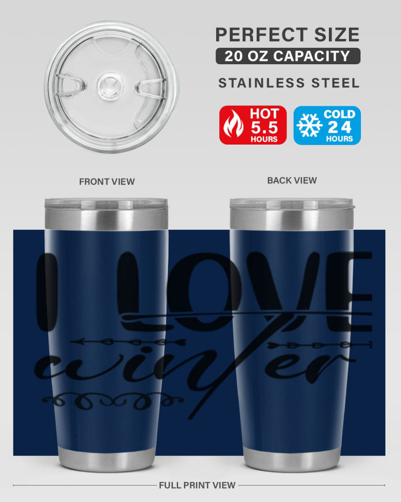 I love winter 243#- winter- Tumbler