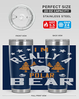 I'm really a polar bear 17#- Bears- Tumbler