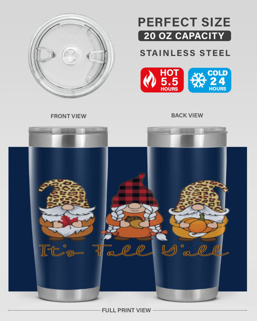 It s Fall Y all Gnome 362#- fall- Tumbler