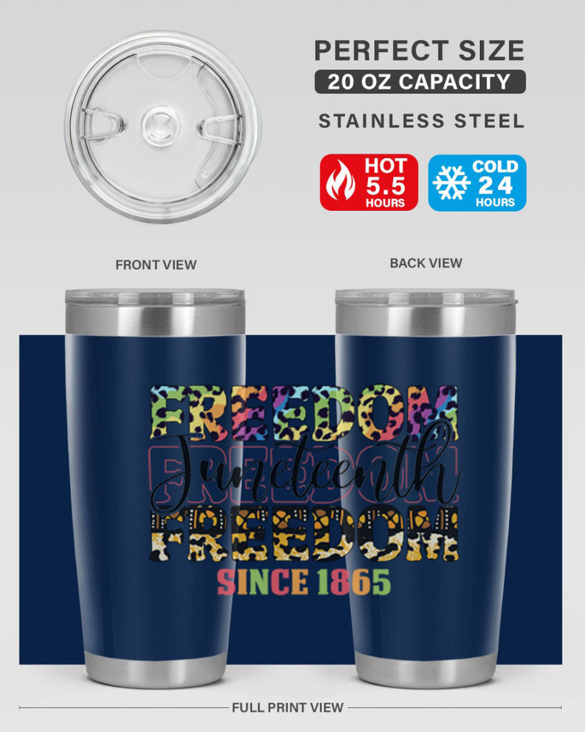 Juneteenth Freedom Since 1865 Png 36#- Juneteenth- tumbler