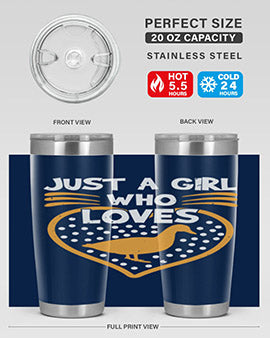 Just A Girl Who Loves Duck Style 34#- duck- Tumbler
