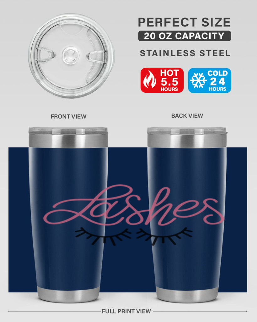Lashes Style 63#- make up- Tumbler