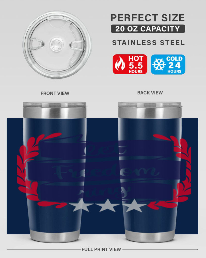 Let Freedom Ring Style 159#- Fourt Of July- Tumbler