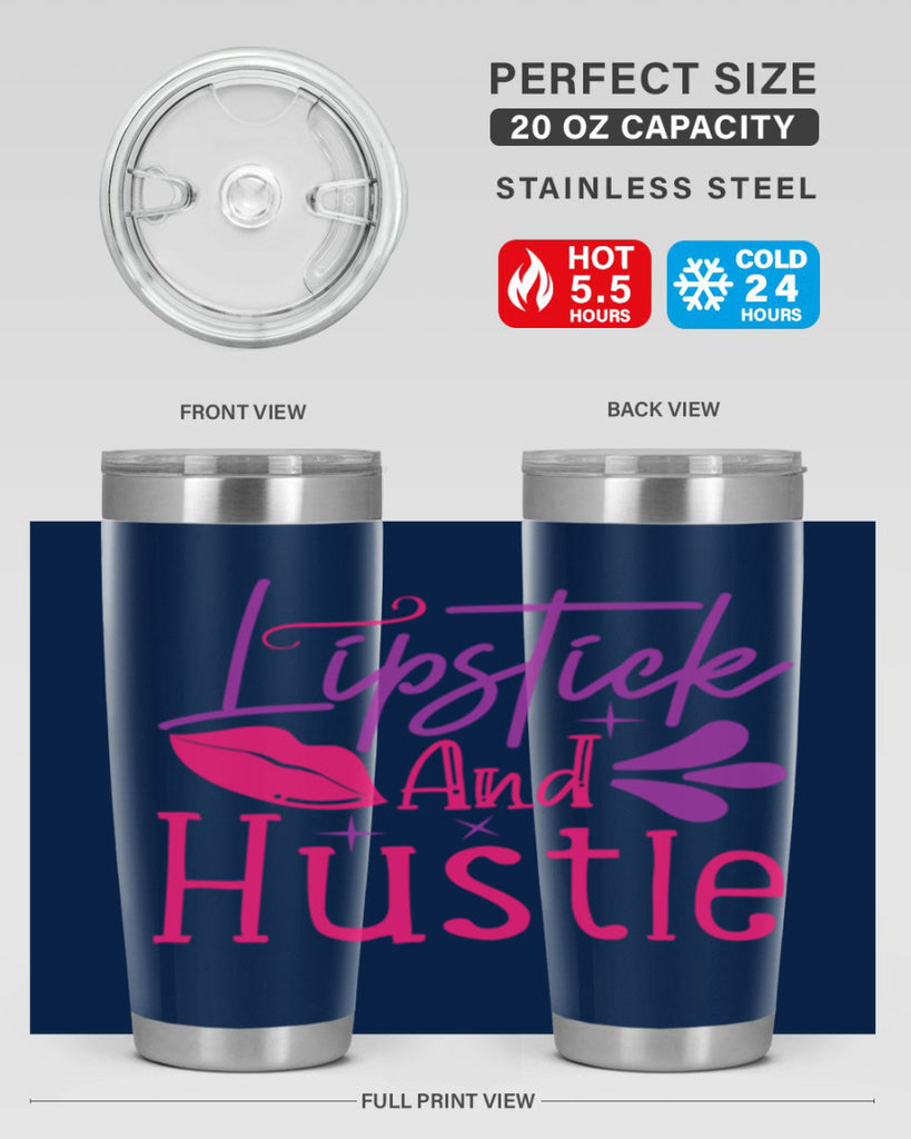 Lipstick And Hustle Style 229#- make up- Tumbler