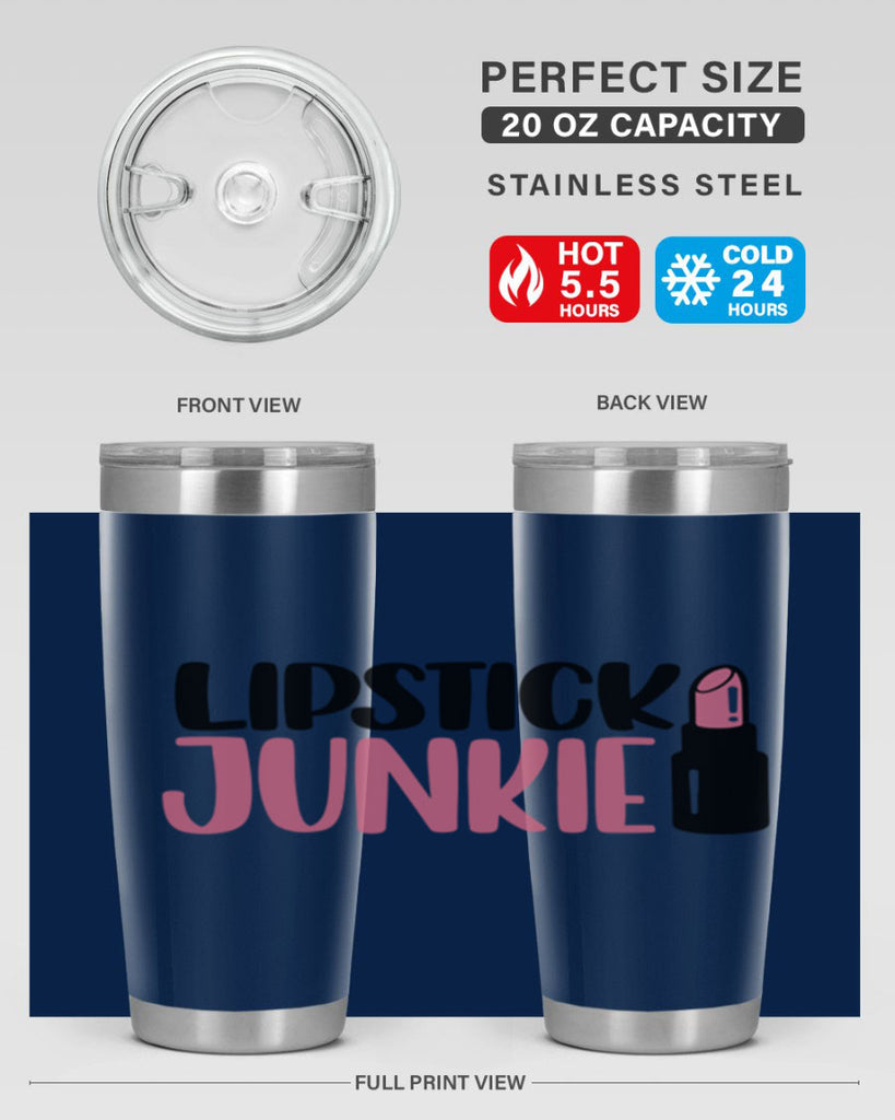 Lipstick Junkie Style 56#- make up- Tumbler