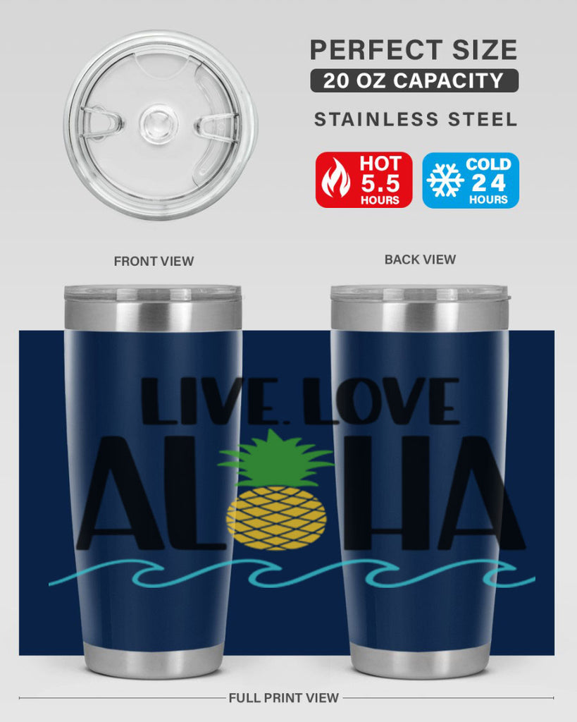 Live Love Aloha Style 30#- summer- Tumbler