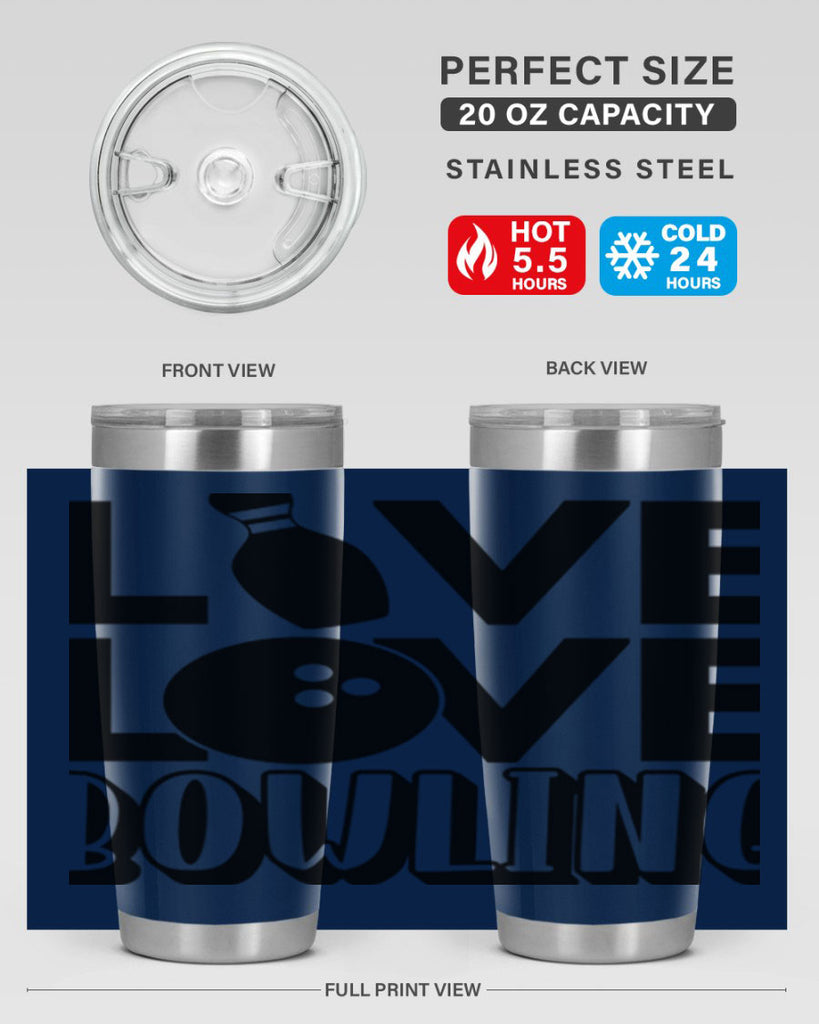 Live Love Bowling 833#- bowlig- Tumbler