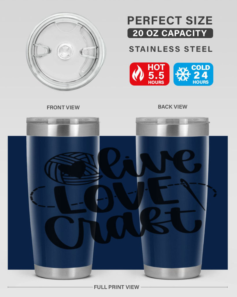 Live Love Craft 15#- crafting- Tumbler