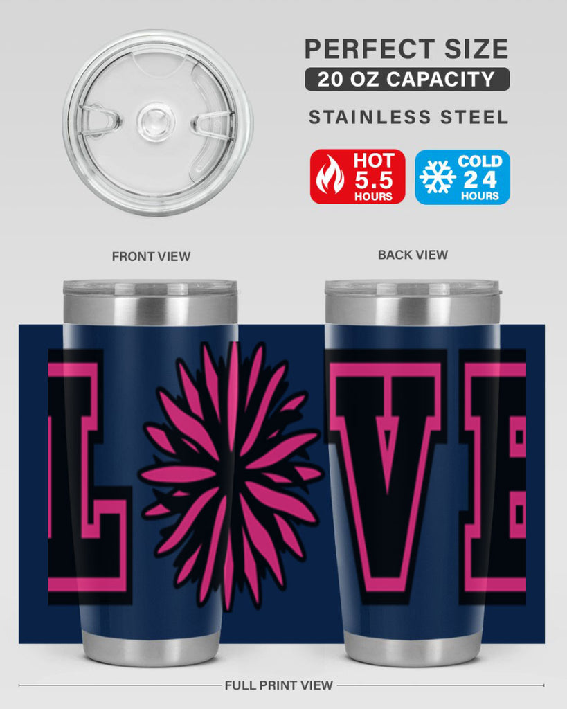 Love 694#- cheer- Tumbler