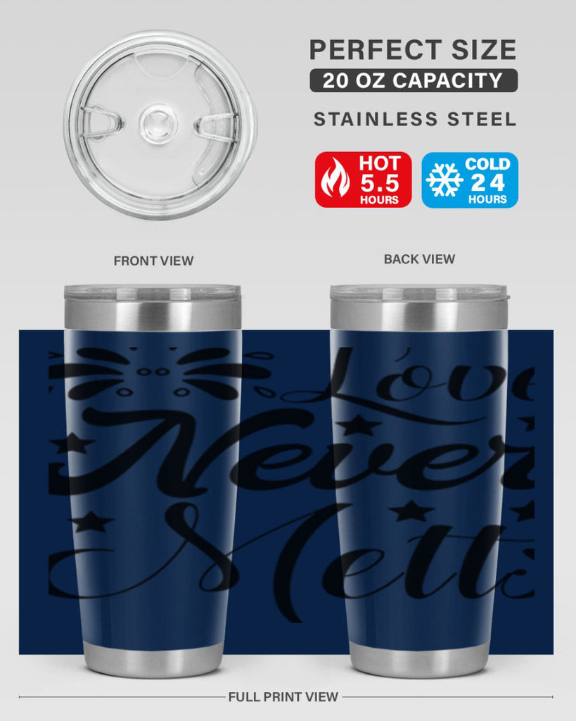 Love Never Melts 318#- winter- Tumbler