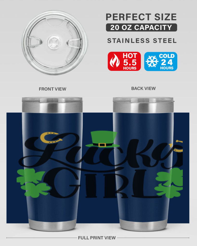 Lucky Girl Style 56#- St Patricks Day- Tumbler