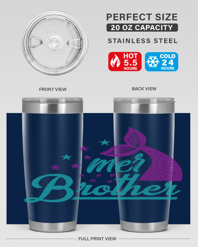 Mer Brother 323#- mermaid- Tumbler