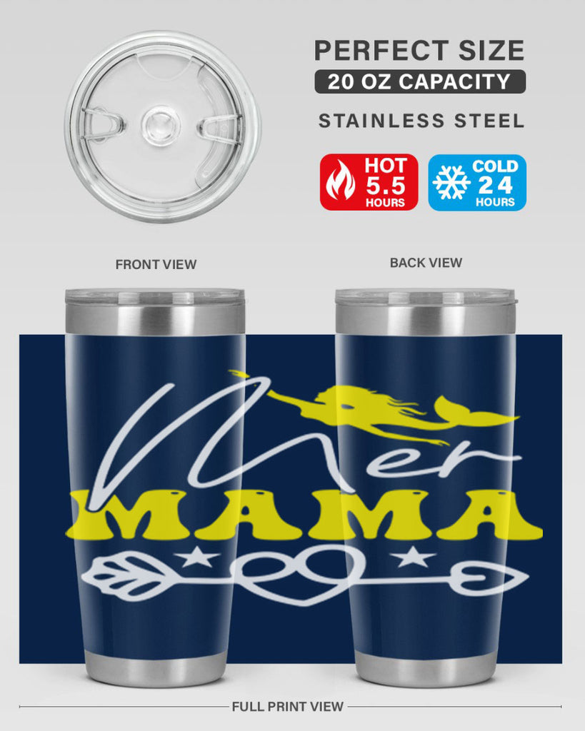 Mer Mama 332#- mermaid- Tumbler