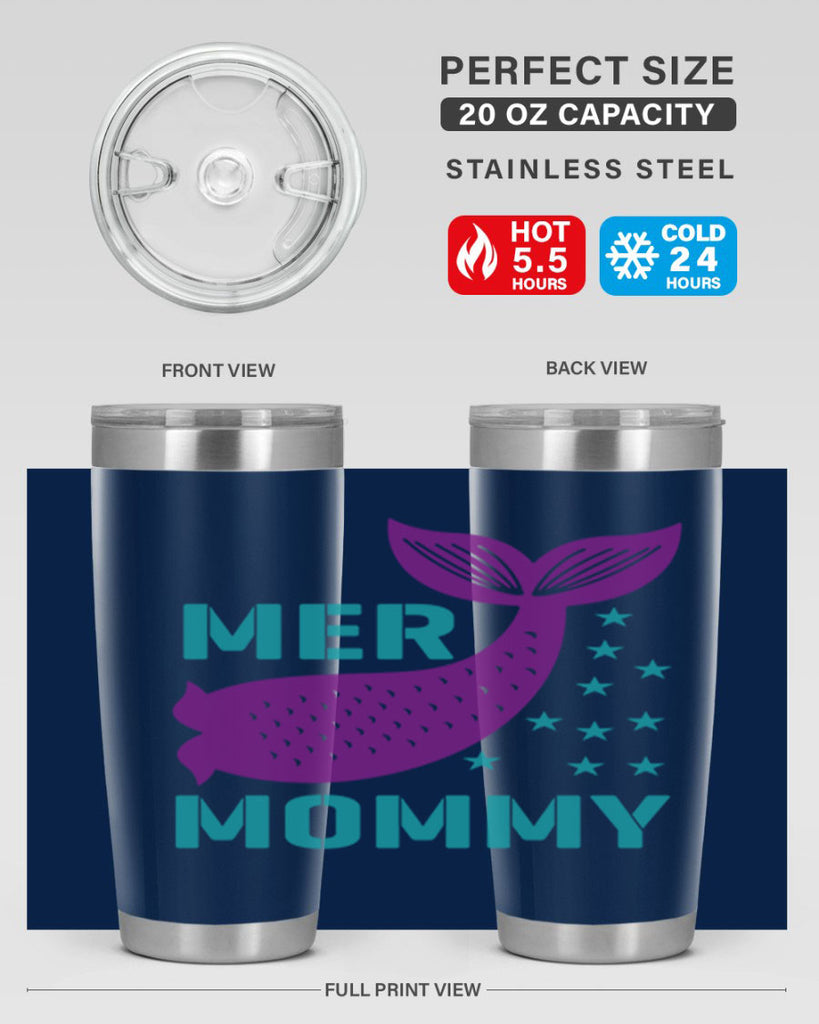Mer Mommy 342#- mermaid- Tumbler