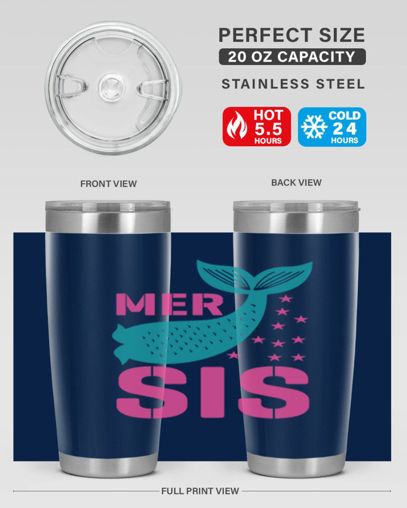 Mer Sis 345#- mermaid- Tumbler