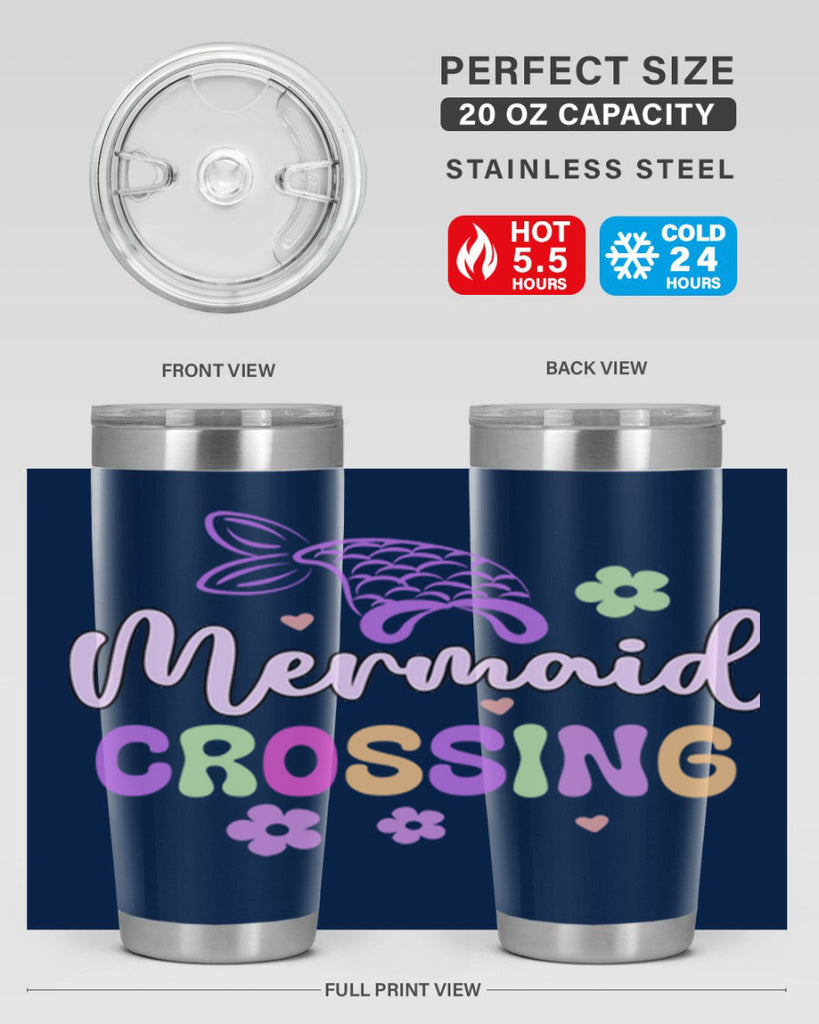 Mermaid Crossing 401#- mermaid- Tumbler