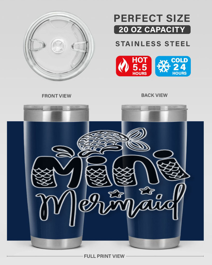 Mini Mermaid 508#- mermaid- Tumbler