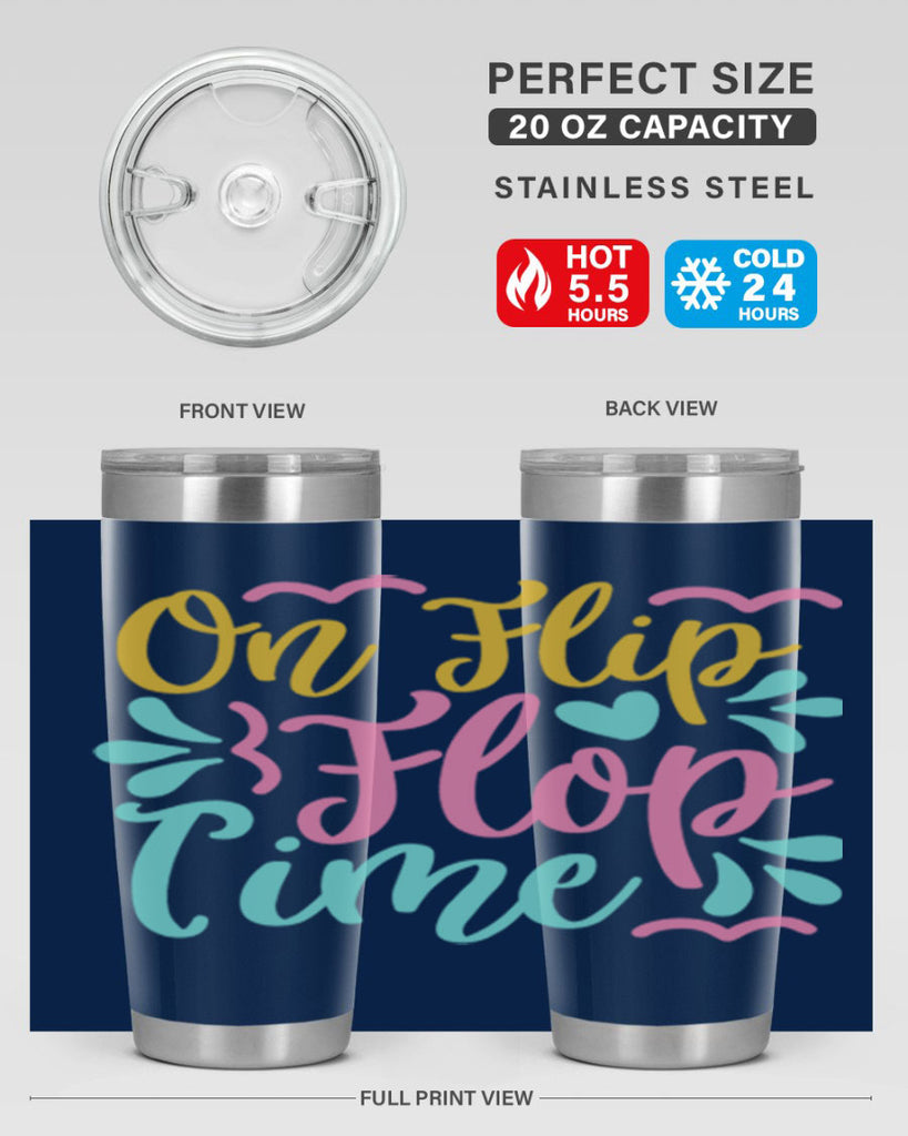 ON FLIP FLOP TIME Style 58#- summer- Tumbler